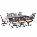Hanover Hanover TRADDN9PCSW-8 Traditions 9 Piece Dining Set - 42 x 84 in. TRADDN9PCSW-8